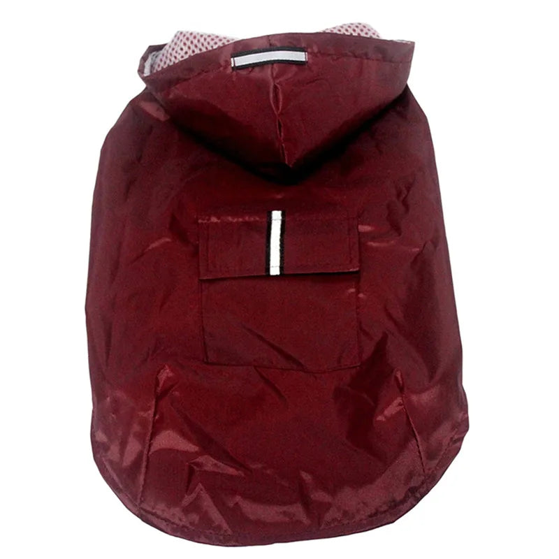 Waterproof Dog Raincoat with Hood & Reflective Stripe (S–6XL)