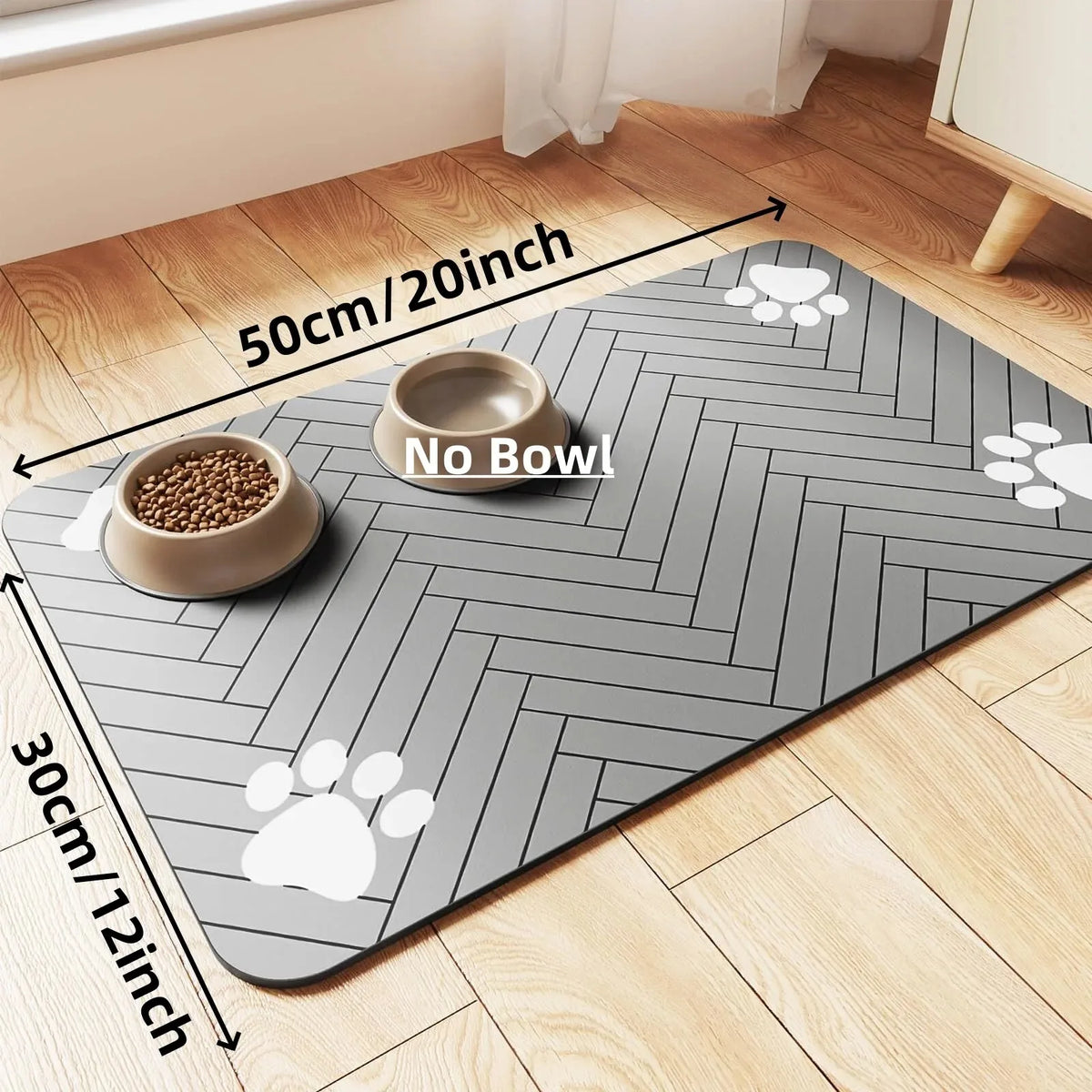 Absorbent Pet Feeding Mat — Waterproof, Non-Slip (3 Sizes)