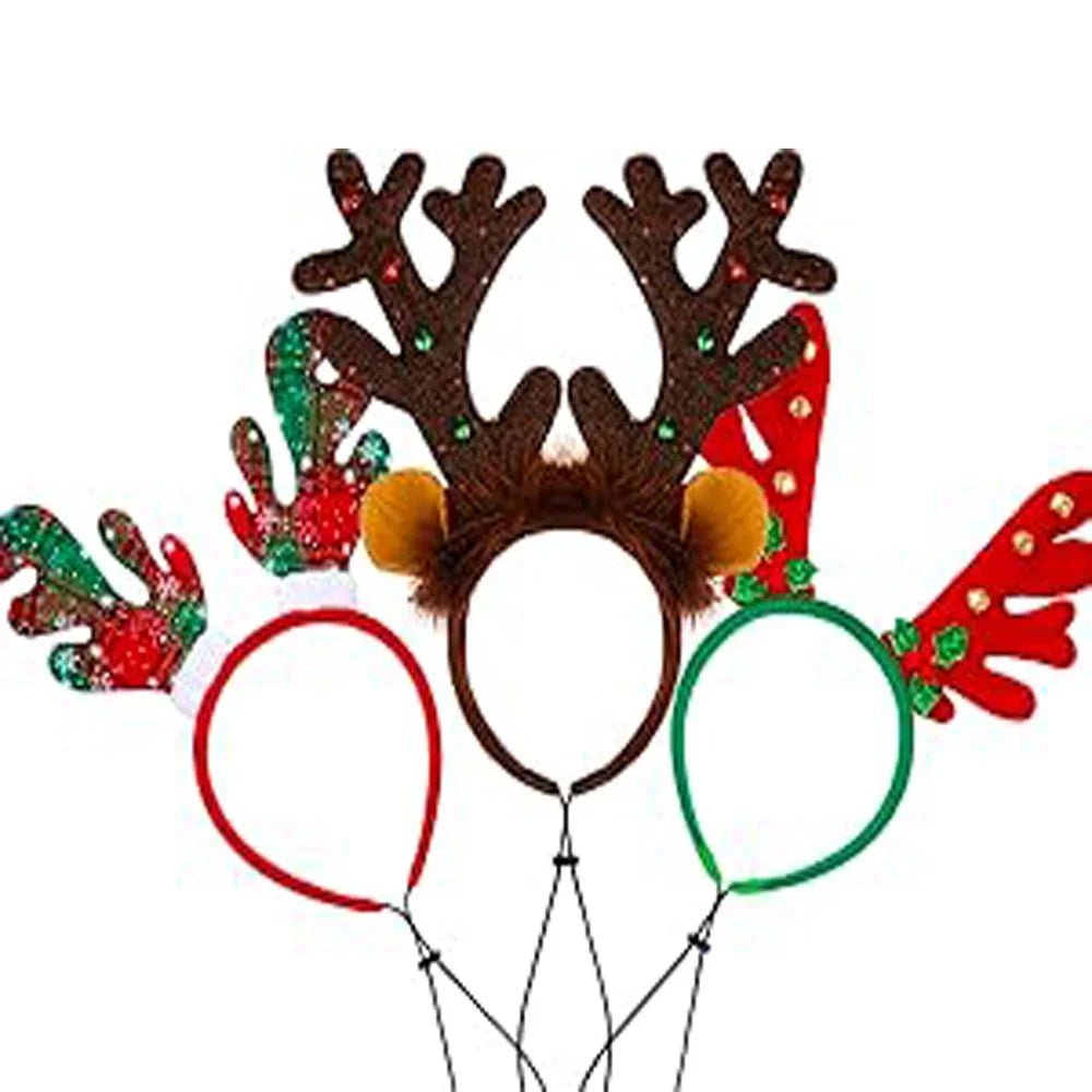 Reindeer Antlers Dog Headband — Holiday Costume for Medium & Large Dogs