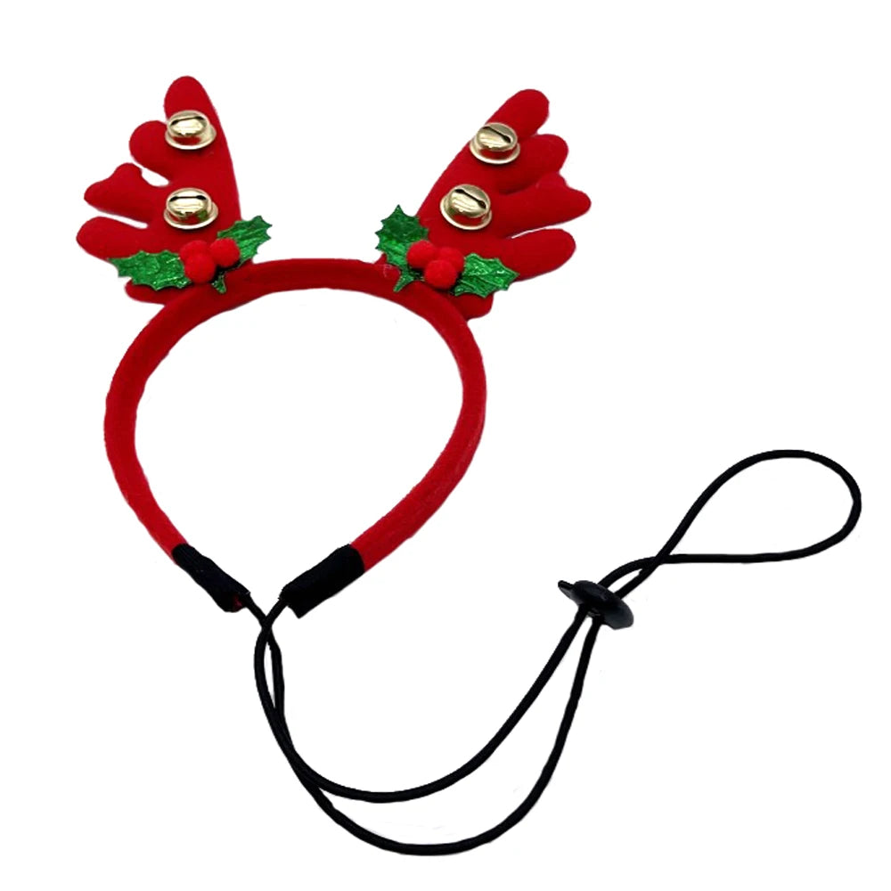 Reindeer Antlers Dog Headband — Holiday Costume for Medium & Large Dogs