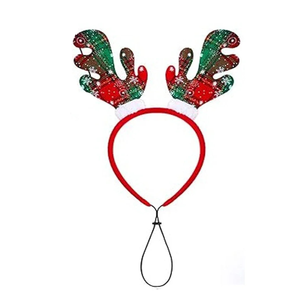 Reindeer Antlers Dog Headband — Holiday Costume for Medium & Large Dogs