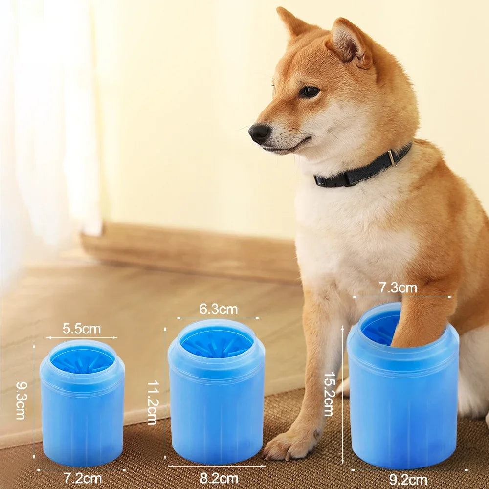 Portable Paw Cleaner Cup — Soft Silicone Bristles (3 Sizes)