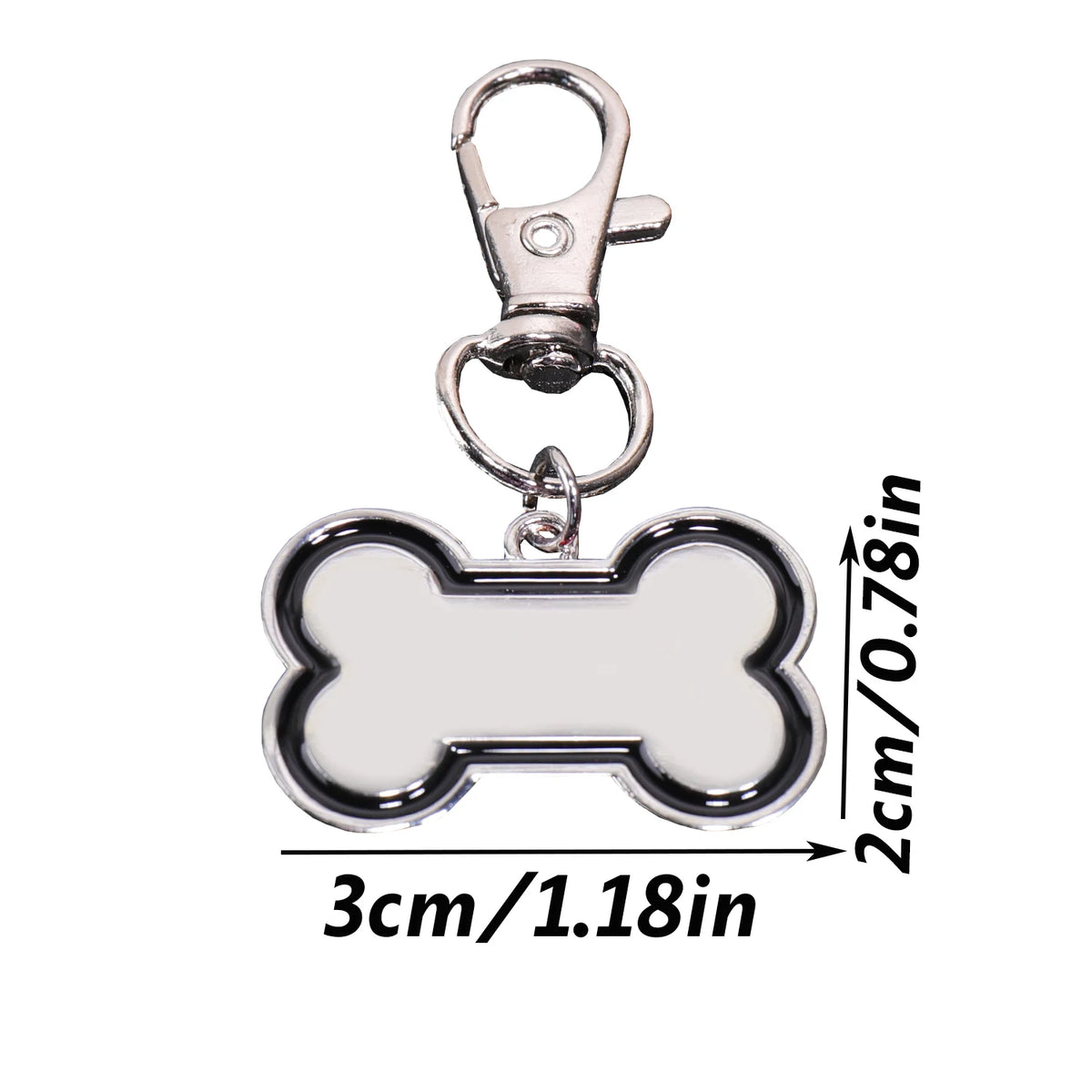 Engraved Bone-Shape Dog Tag — Laser Personalized