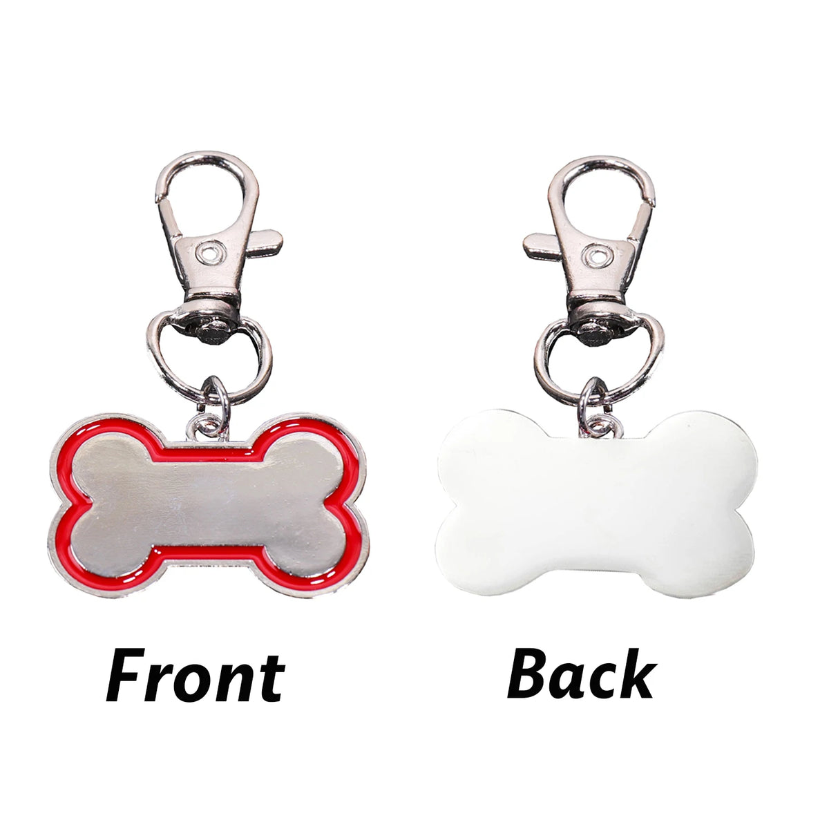 Engraved Bone-Shape Dog Tag — Laser Personalized