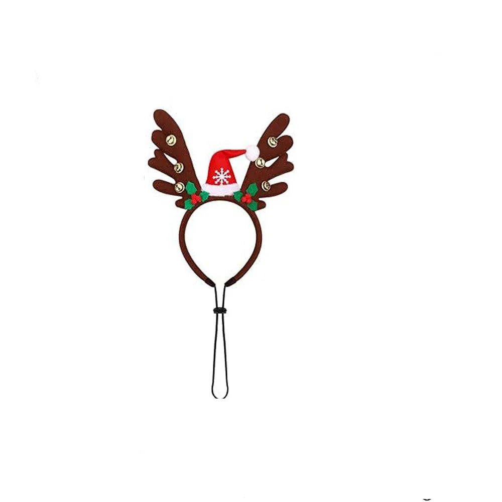 Reindeer Antlers Dog Headband — Holiday Costume for Medium & Large Dogs