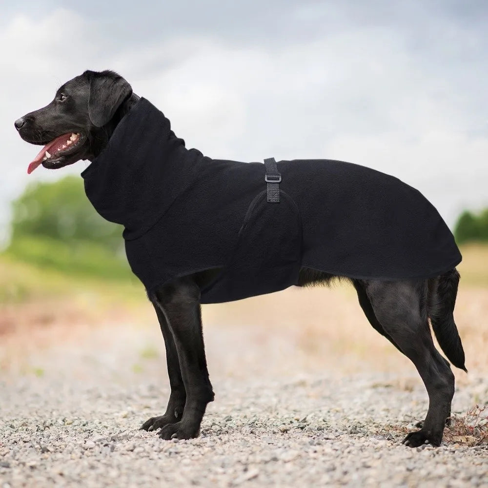 High-Neck Thermal Dog Jacket — Windproof Winter Layer (S–5XL)