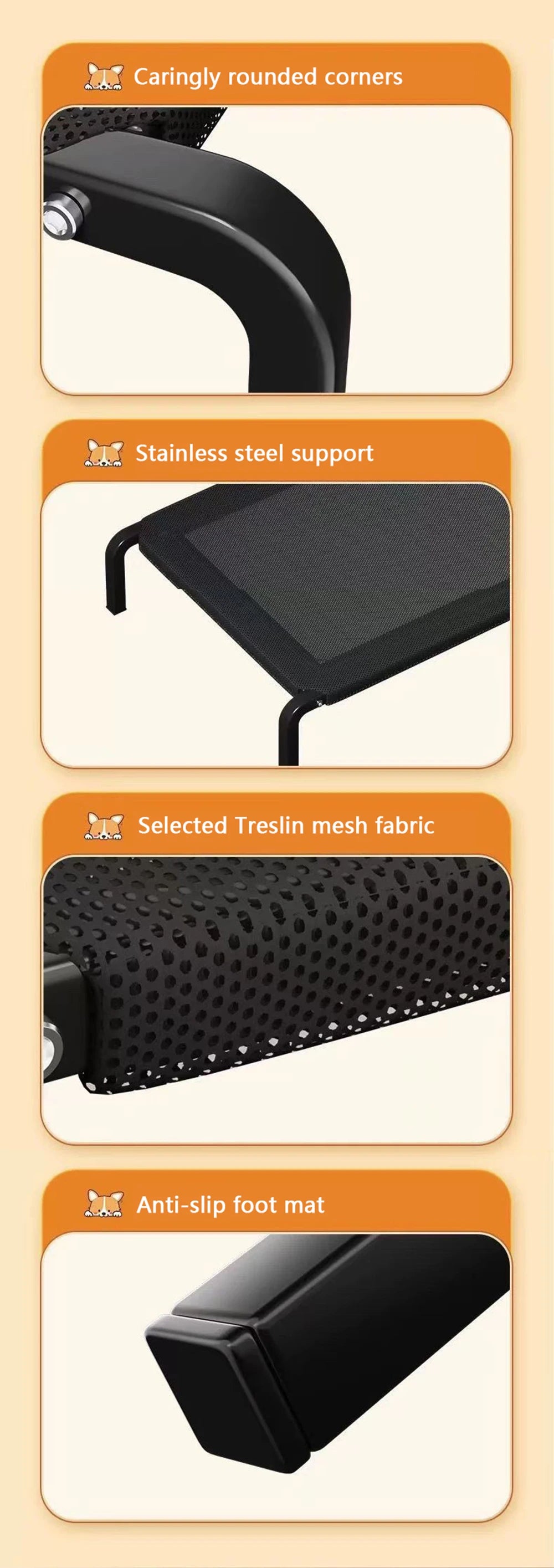Elevated Cooling Dog Cot