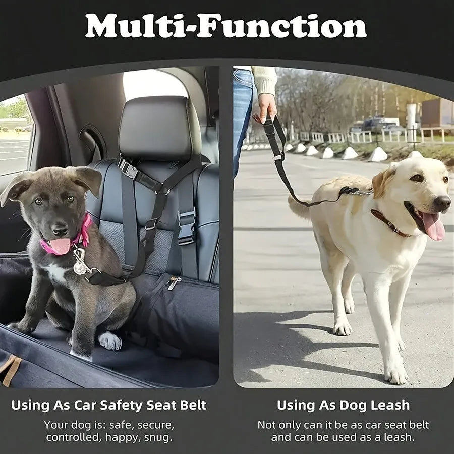 Simple Dog Car Seat Belt — Clip-In Tether