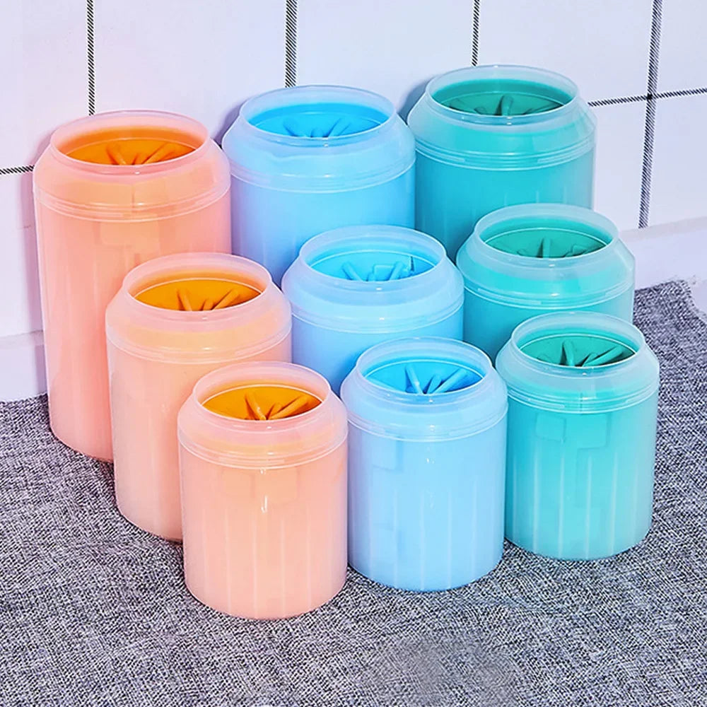 Portable Paw Cleaner Cup — Soft Silicone Bristles (3 Sizes)