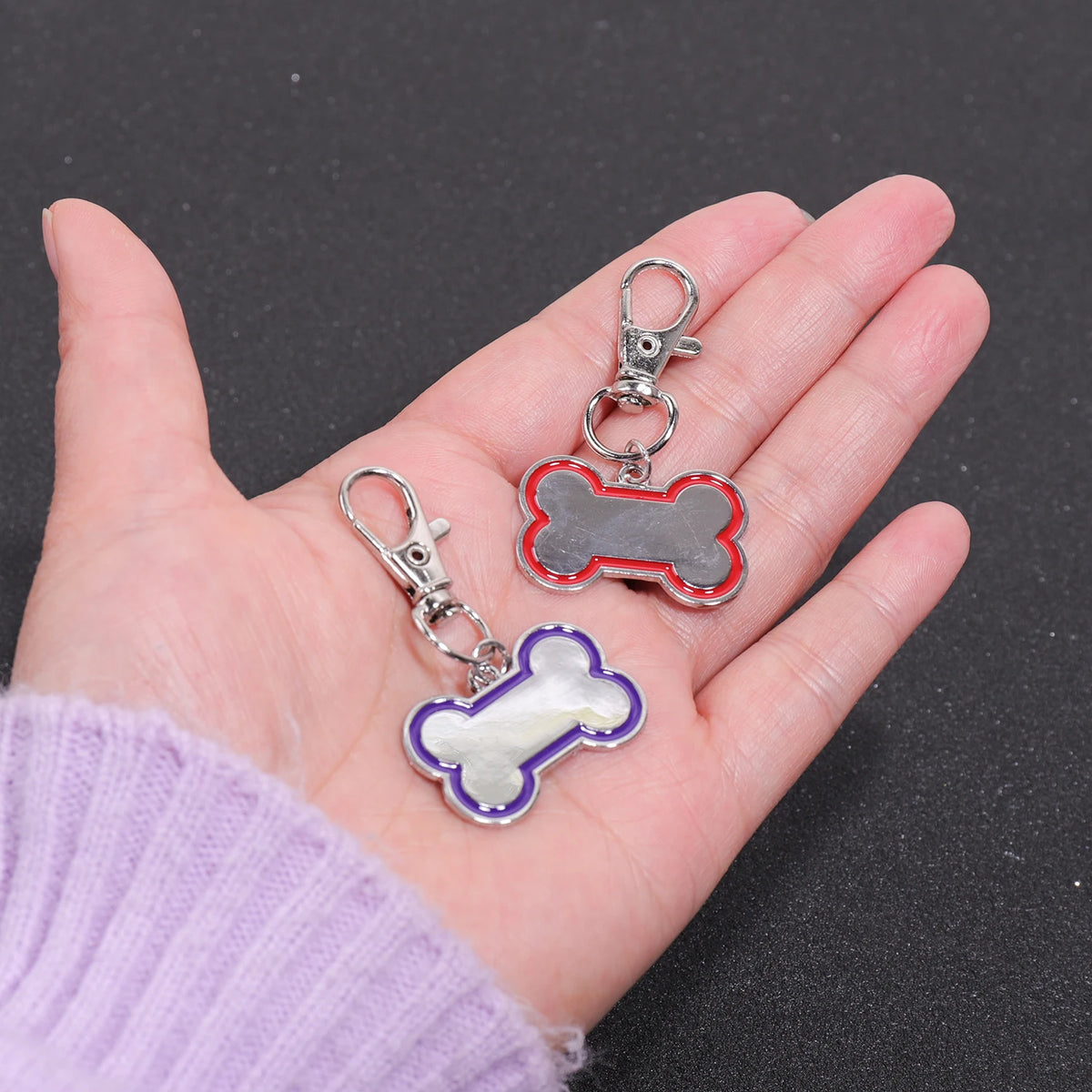 Engraved Bone-Shape Dog Tag — Laser Personalized