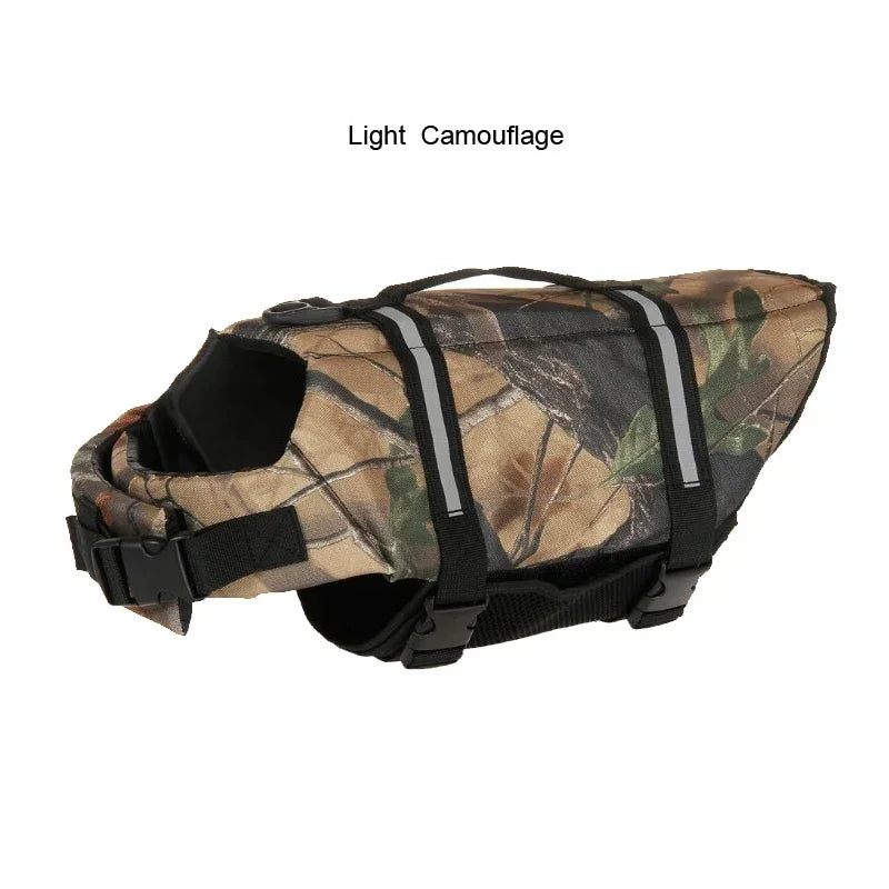Dog Life Jacket — Adjustable Flotation Vest with Reflective Strips (XXS–XXL)
