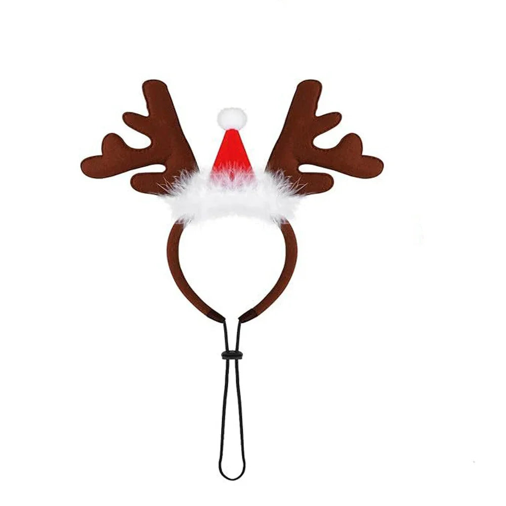 Reindeer Antlers Dog Headband — Holiday Costume for Medium & Large Dogs