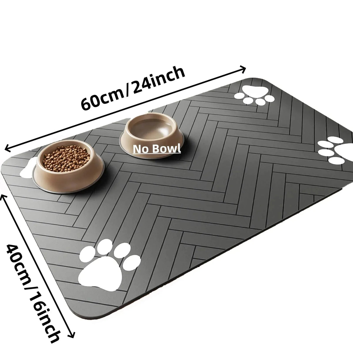 Absorbent Pet Feeding Mat — Waterproof, Non-Slip (3 Sizes)