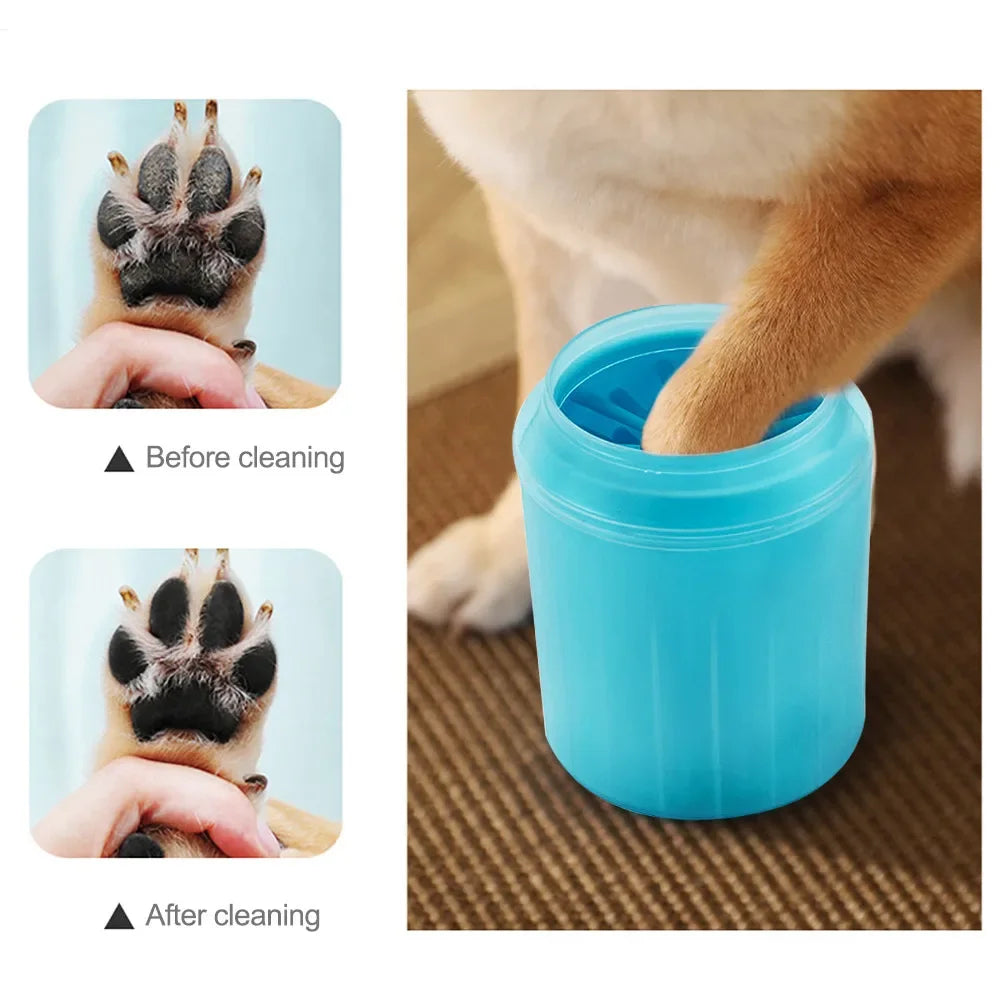Portable Paw Cleaner Cup — Soft Silicone Bristles (3 Sizes)