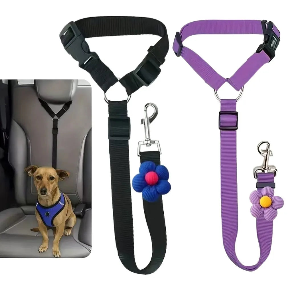 Simple Dog Car Seat Belt — Clip-In Tether