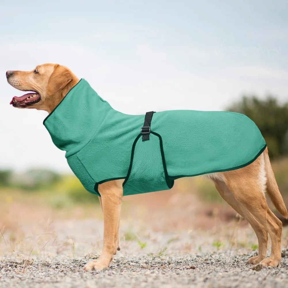 High-Neck Thermal Dog Jacket — Windproof Winter Layer (S–5XL)