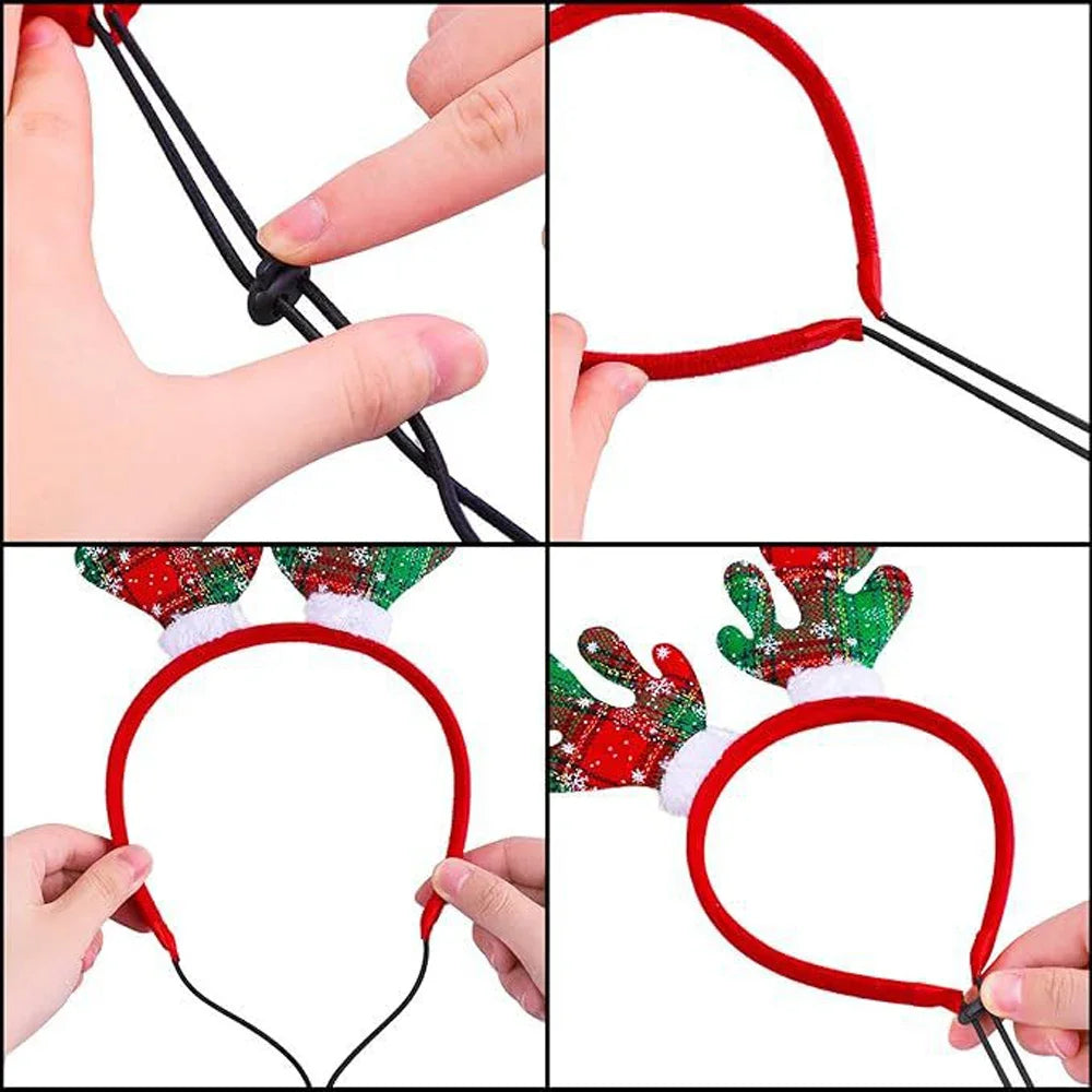 Reindeer Antlers Dog Headband — Holiday Costume for Medium & Large Dogs