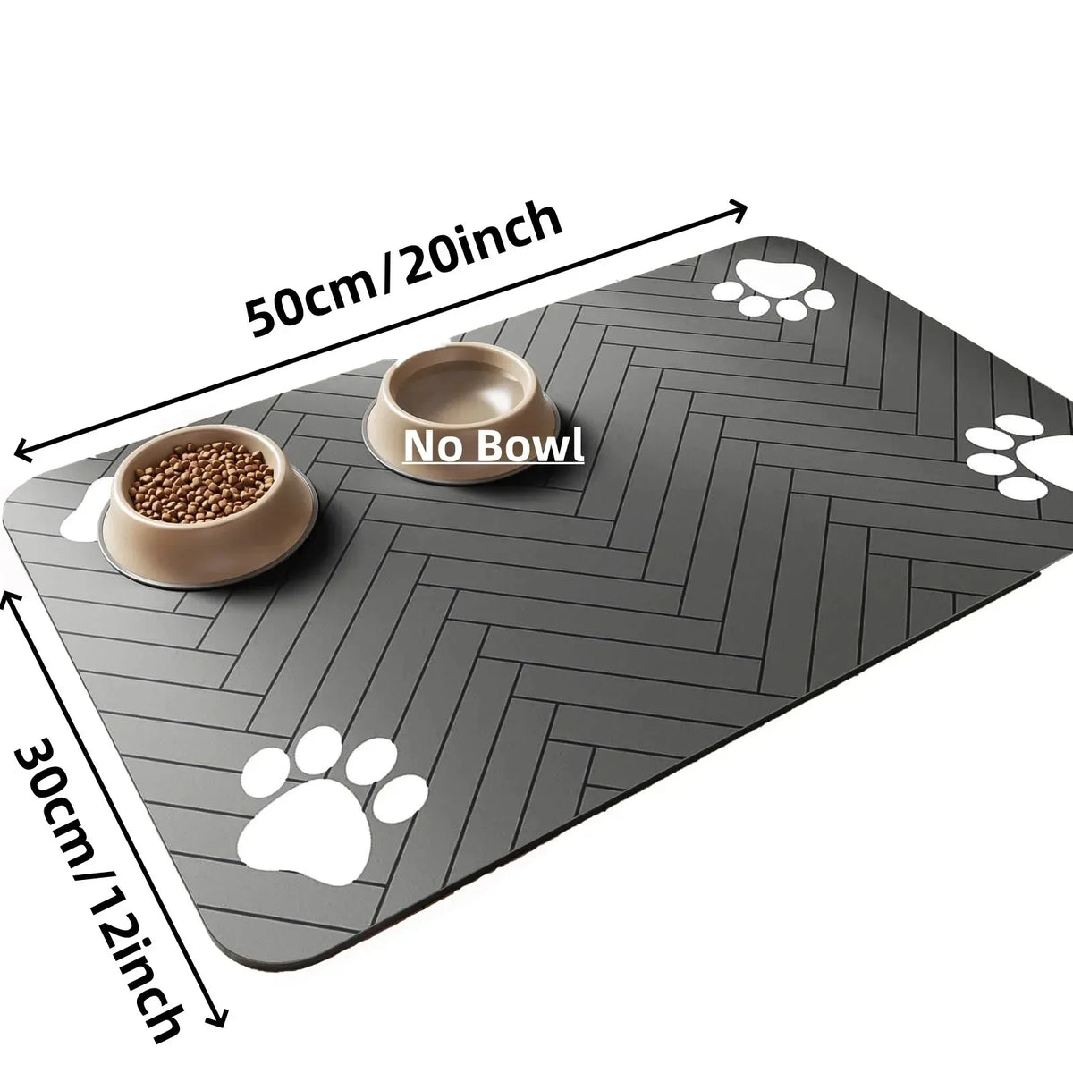 Absorbent Pet Feeding Mat — Waterproof, Non-Slip (3 Sizes)