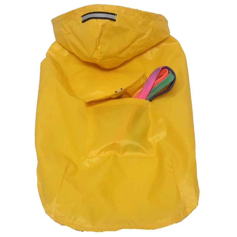 Waterproof Dog Raincoat with Hood & Reflective Stripe (S–6XL)