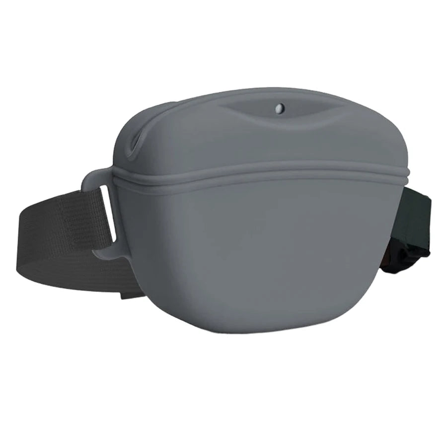 Silicone Treat Pouch — Clip-On Training Bag with Belt