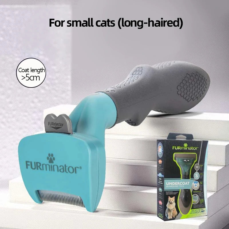Pro Deshedding Brush for Dogs & Cats — Long or Short Coats