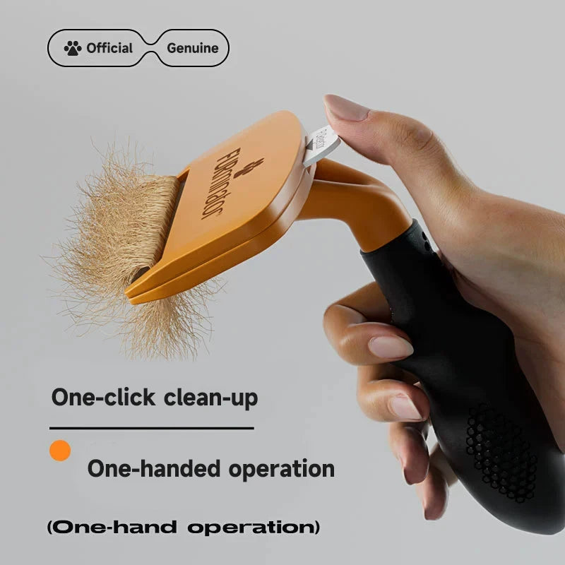 Pro Deshedding Brush for Dogs & Cats — Long or Short Coats