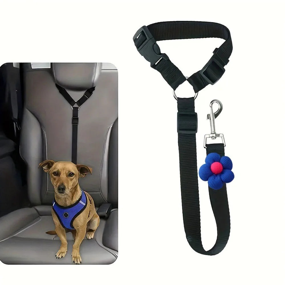 Simple Dog Car Seat Belt — Clip-In Tether