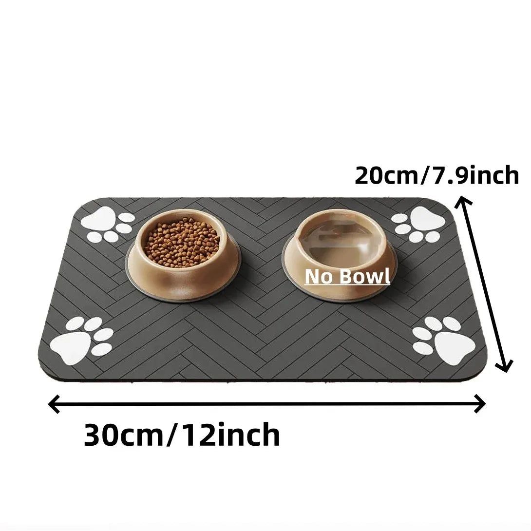 Absorbent Pet Feeding Mat — Waterproof, Non-Slip (3 Sizes)