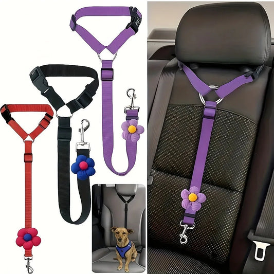 Simple Dog Car Seat Belt — Clip-In Tether