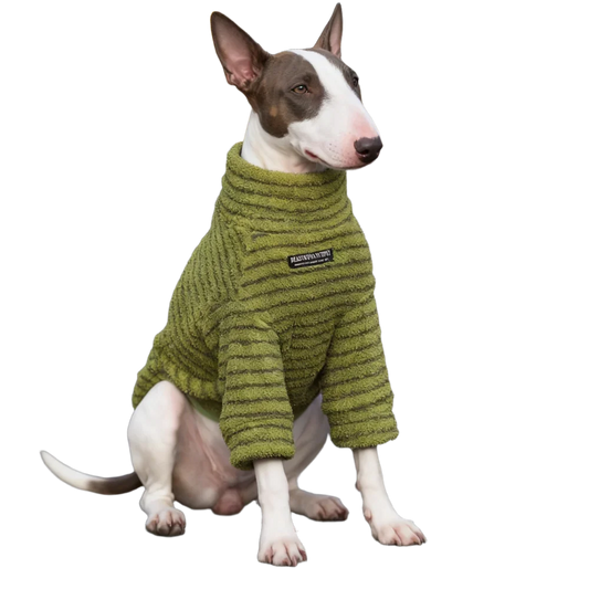 Striped sweater for large dogs
