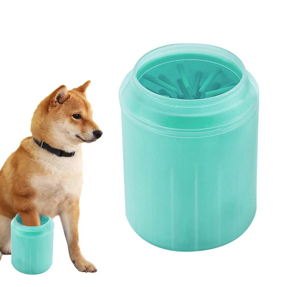 Portable Paw Cleaner Cup — Soft Silicone Bristles (3 Sizes)