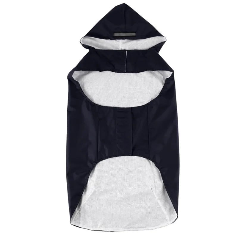 Waterproof Dog Raincoat with Hood & Reflective Stripe (S–6XL)