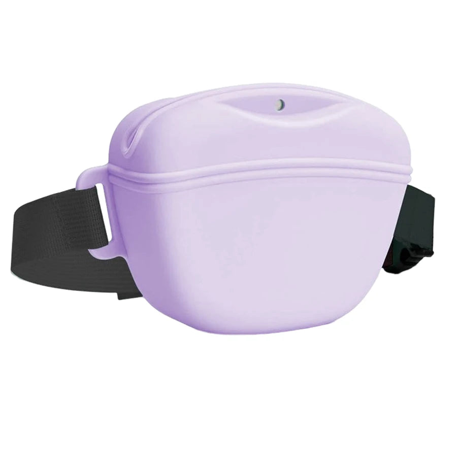 Silicone Treat Pouch — Clip-On Training Bag with Belt