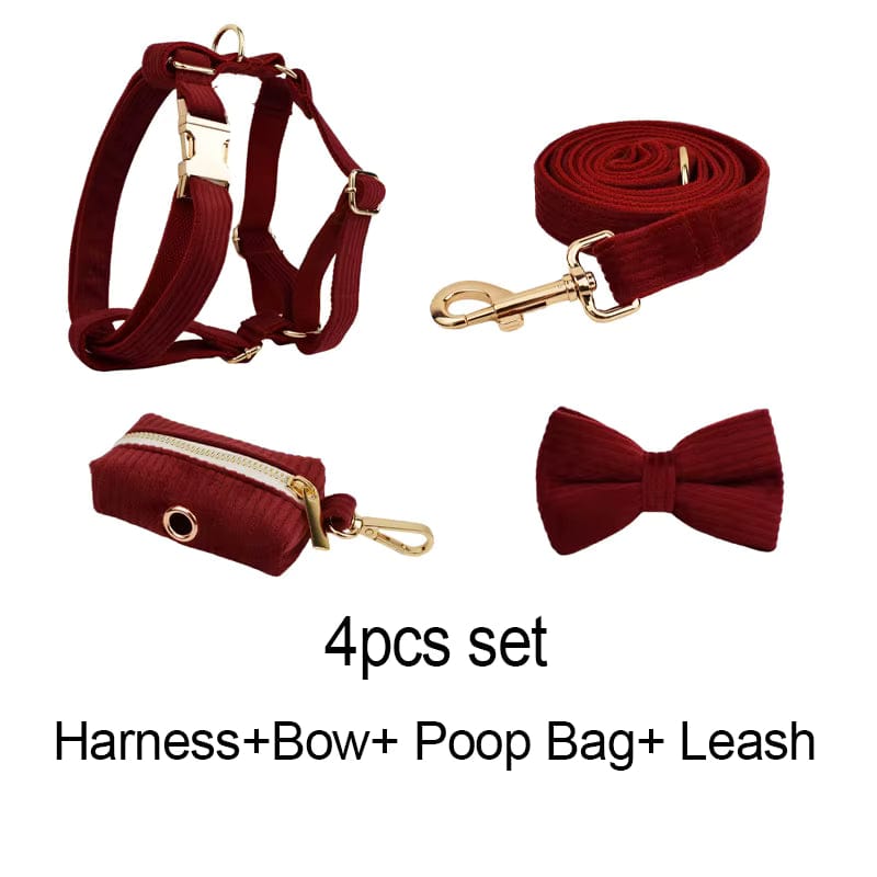 Dark Red Corduroy Set